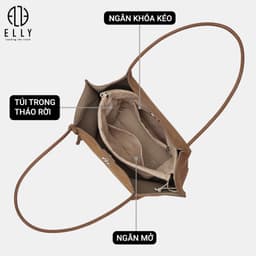 [Tặng hộp 20.10] TÚI XÁCH NỮ CAO CẤP DA THẬT ELLY – ET226 4