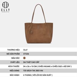 [Tặng hộp 20.10] TÚI XÁCH NỮ CAO CẤP DA THẬT ELLY – ET226 2