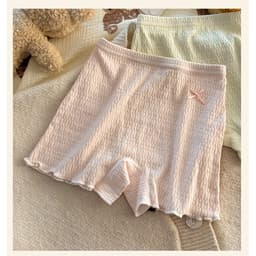 Combo 4 quần chíp đùi cotton gân tăm Nơ Xinh cho bé gái, quần đùi bảo hộ thoáng mát co giãn Cherikids 3