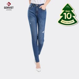 [ẨN] Quần dài Nữ Genviet vải Jeans Trẻ trung form Slimfi 8157 2