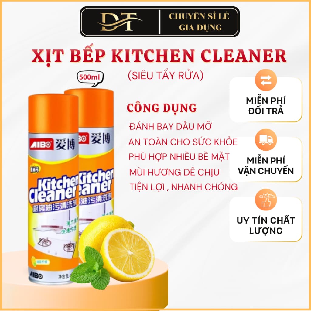 (Chính hãng) Bình Xịt Tẩy Rửa Đa Năng Vệ Sinh Nhà Bếp Kitchen Cleaner 500ml