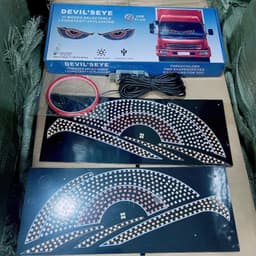 Đèn led mắt quỷ ô tô nhiều chế độ đèn linh hoạt cấp nguồn USB trang trí kính ô tô trước sau 7