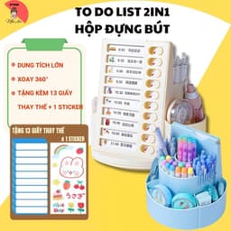 Đồ dùng - Bảng To Do List kèm giá đựng bút 2 trong 1 cho bé học tập 1