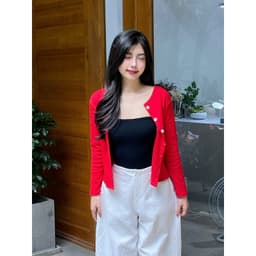 Áo Khoác Cardigan Trơn Nhiều Màu Peonyb Mùa Thu Đông Kiểu Dáng Bánh Bèo Tiểu Thư Hotgirl Đẹp Samsu.clothing -  CDG6N01 4