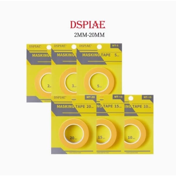 Băng Keo Masking Tape DSPIAE Che Sơn Mô Hình Gundam Gunpla Airbrush 2mm 3mm 5mm 10mm 15mm 20mm