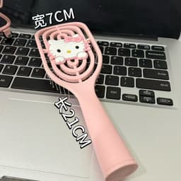VINBEO Lược Massage Rỗng Tay Cầm Dài Lông Tơ Cầm Tay Học Sinh Có Bàn Chải Vệ Sinh Dụng Cụ Làm Tóc vn BIN2Q1 8