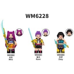 Mô Hình Nhân Vật KPop Demon Hunter Đồ Chơi Lắp Ráp Nhân Vật Mira, Rumi, Zoey (WM6228) 1