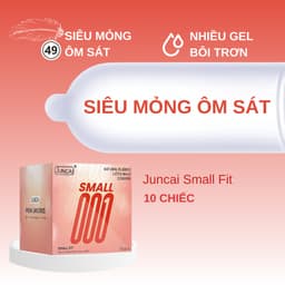 Bao Cao Su Juncai Small Fit ôm sát chân thật size 49mm 1 hộp 10 Bao 2