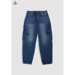 Quần Dài Nữ Genviet vải Jeans Thời trang form Col Thụn 8524 6