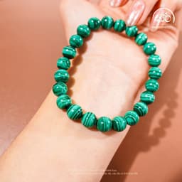 Ngọc Đan Tâm - Vòng Tay Đá Khổng Tước 8mm 3A - Mệnh Mộc & Mệnh Hỏa 4