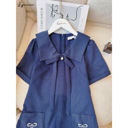 Lymmom Đầm Bầu Thiết Kế- Đầm bầu sang chảnh form đuôi cá Cổ Tàu Phối Ren Cách Điệu VB138 8