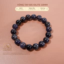Ngọc Đan Tâm - Vòng Tay iolite 10mm 2A - Mệnh Thủy & Mệnh Mộc 1