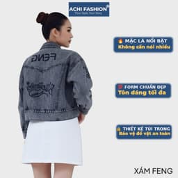[AF]Áo Khoác Jean Unisex SALIMIT – Chất Denim Mềm, Mũ Phối Liền Cực Chất 5