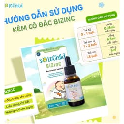 SOLECHILD BiZinC (hộp 30ml) .Bổ sung kẽm hữu cơ và vitamin cho bé .Giúp Bé Ăn Nhiều Tăng Cân> susi shop 36 1
