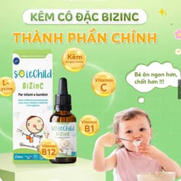 SOLECHILD BiZinC (hộp 30ml) .Bổ sung kẽm hữu cơ và vitamin cho bé .Giúp Bé Ăn Nhiều Tăng Cân> susi shop 36 2
