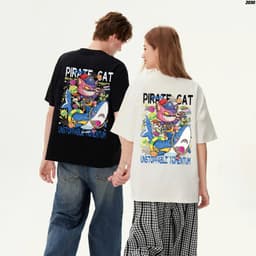 Áo Thun HY KORÉ Mèo Hải Tặc 2030 Form Rộng Localbrand Oversize Unisex Vải Cotton 75% Nam Nữ Mặc Đẹp 4