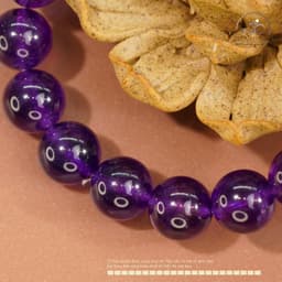 Ngọc Đan Tâm - Vòng Tay Thạch Anh Tím 11mm 6A -  Mệnh Thổ & Mệnh Hoả 4