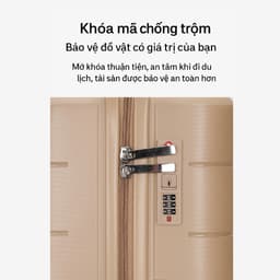 Vali Du Lịch Cao Cấp Chống Va Đập Chống Xước DVN, Vali Du Lịch Khoá Bảo Mật An Toàn 4