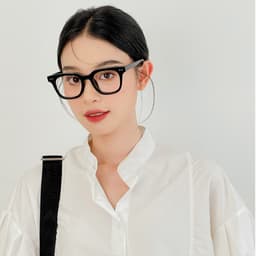 Gọng kính cận thời trang nam nữ ANDU dáng vuông chữ V nhựa dẻo TR - 0614  [Quà Tặng] Khăn Lau Kính 7