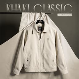 Áo khoác khaki 2 lớp LINED JACKET TORANO túi ốp thêu logo ngực, Mạnh Mẽ và Nam Tính GWCJ502 2