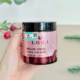 Tẩy Tế Bào Chết & Sữa Tắm Lavila Cà Phê Hữu Cơ Làm Sạch Da, Cung Cấp Độ Ẩm, Se Khít Chân Lông 200g 7