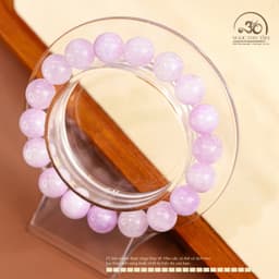 Ngọc Đan Tâm - Vòng Tay Đá Thạch Anh Tím Lavender 10mm 3A - Mệnh Hoả & Mệnh Thổ 5