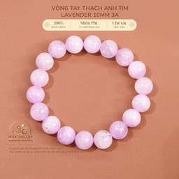Ngọc Đan Tâm - Vòng Tay Đá Thạch Anh Tím Lavender 10mm 3A - Mệnh Hoả & Mệnh Thổ 1