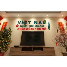Set decor Chữ Gỗ trang trí tết độc đáo kèm băng dính sẵn, trang trí tết Bính ngọ 2026, decor nhà cửa hàng quán 5