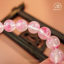 Ngọc Đan Tâm - Vòng Tay Tường Vi Nguyệt Hoa 10mm 5A Phối Charm Cửu Vỹ Hồ - Mệnh Hoả & Mệnh Thổ 4