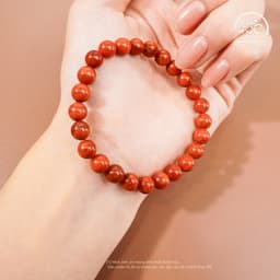 Ngọc Đan Tâm - Vòng Tay Carnelian Tứ Xuyên 7mm 5A - Mệnh Hoả & Mệnh Thổ 4