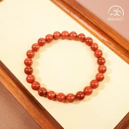 Ngọc Đan Tâm - Vòng Tay Carnelian Tứ Xuyên 7mm 5A - Mệnh Hoả & Mệnh Thổ 5