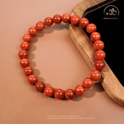Ngọc Đan Tâm - Vòng Tay Carnelian Tứ Xuyên 7mm 5A - Mệnh Hoả & Mệnh Thổ 7