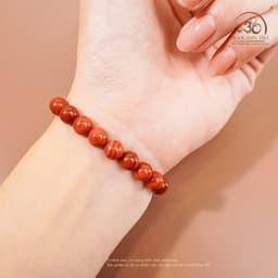 Ngọc Đan Tâm - Vòng Tay Carnelian Tứ Xuyên 7mm 5A - Mệnh Hoả & Mệnh Thổ 3