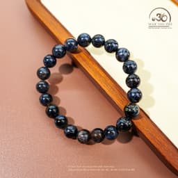 Ngọc Đan Tâm - Vòng Tay Đá Giông Bão 8mm 5A - Mệnh Thuỷ & Mệnh Mộc 5