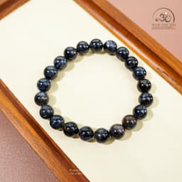 Ngọc Đan Tâm - Vòng Tay Đá Giông Bão 8mm 5A - Mệnh Thuỷ & Mệnh Mộc 6