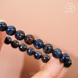 Ngọc Đan Tâm - Vòng Tay Đá Giông Bão 8mm 5A - Mệnh Thuỷ & Mệnh Mộc 9