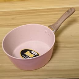 Bộ Nồi Chảo Cho Bé Ăn Dặm Chống Dính 16cm Cao Cấp, Vân Đá Hoa Cương Hồng, Đáy Từ Dùng Mọi Loại Bếp 2