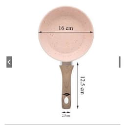 Bộ Nồi Chảo Cho Bé Ăn Dặm Chống Dính 16cm Cao Cấp, Vân Đá Hoa Cương Hồng, Đáy Từ Dùng Mọi Loại Bếp 5