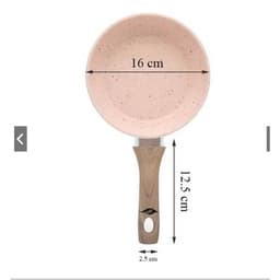 Bộ Nồi Chảo Cho Bé Ăn Dặm Chống Dính 16cm Cao Cấp, Vân Đá Hoa Cương Hồng, Đáy Từ Dùng Mọi Loại Bếp 6