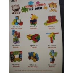 [GIÁ THANH LÝ] Đồ chơi ghép hình khối vuông diệu kỳ phát triển trí tuệ giáo dục sớm cho bé 4