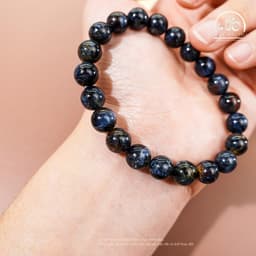Ngọc Đan Tâm - Vòng Tay Đá Giông Bão 10mm 5A - Mệnh Thuỷ & Mệnh Mộc 5