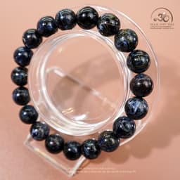 Ngọc Đan Tâm - Vòng Tay Đá Giông Bão 10mm 5A - Mệnh Thuỷ & Mệnh Mộc 8