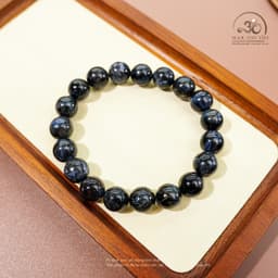 Ngọc Đan Tâm - Vòng Tay Đá Giông Bão 10mm 5A - Mệnh Thuỷ & Mệnh Mộc 6