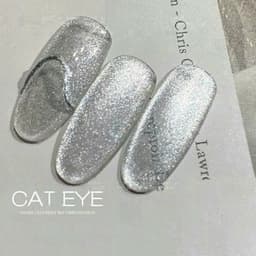 Chai Sơn gel mắt mèo Ánh Trăng MiLan - Gel trắng bạc sáng màu siêu xinh Nail Michi Store 3