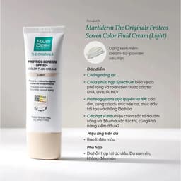 [HÀNG CÔNG TY] Kem Chống Nắng Phổ Rộng Cho Da Dầu, Mụn, Nám & Tăng Sắc Tố MartiDerm The Originals Proteos Screen SPF50+ 6