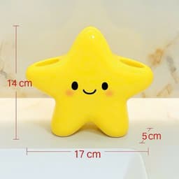 Kệ đựng bàn chải hình sao vàng dễ thương, đựng vật dụng gọn gàng sạch sẽ - Giá đỡ để bàn chải đanh răng hoạt hình VINBEO 9