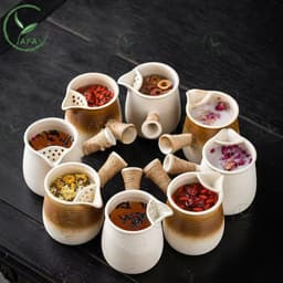 Ấm trà đất nung pha trà sữa Vân Nam 460ml Ấm đất nung trà niêu trà sữa Có thể đun nóng trực tiếp 2