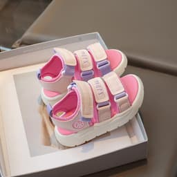 Giày Sandal 3 quai Bé Gái Dễ Thương | Size 26–37 | Quai Dán Êm Chân, Chống Trượt .K500 7