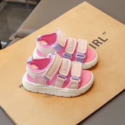 Giày Sandal 3 quai Bé Gái Dễ Thương | Size 26–37 | Quai Dán Êm Chân, Chống Trượt .K500 8