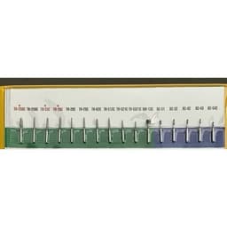 Mũi khoan Mani  (MÃ ;SR;TC;TF;TR )xanh lá vỉ 5 mũi 4